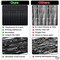 XtraLarge Black Backdrop Curtain - 3.2x8 Feet, Pack of 2 | Black Streamers for Black Birthday Decorations | Black Fringe, Black Curtain Backdrop | Halloween Backdrop for Halloween Decorations